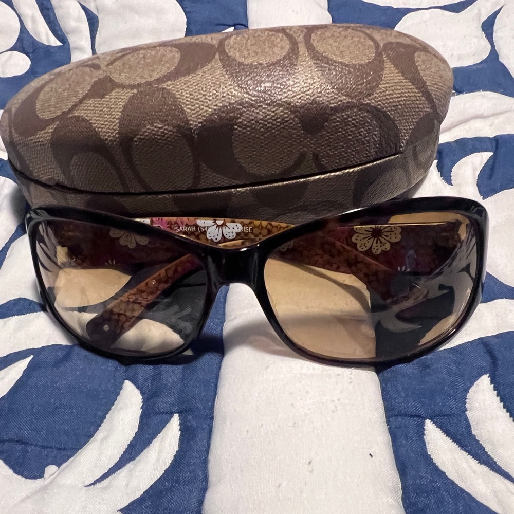Coach Brown Sunglasses with Case